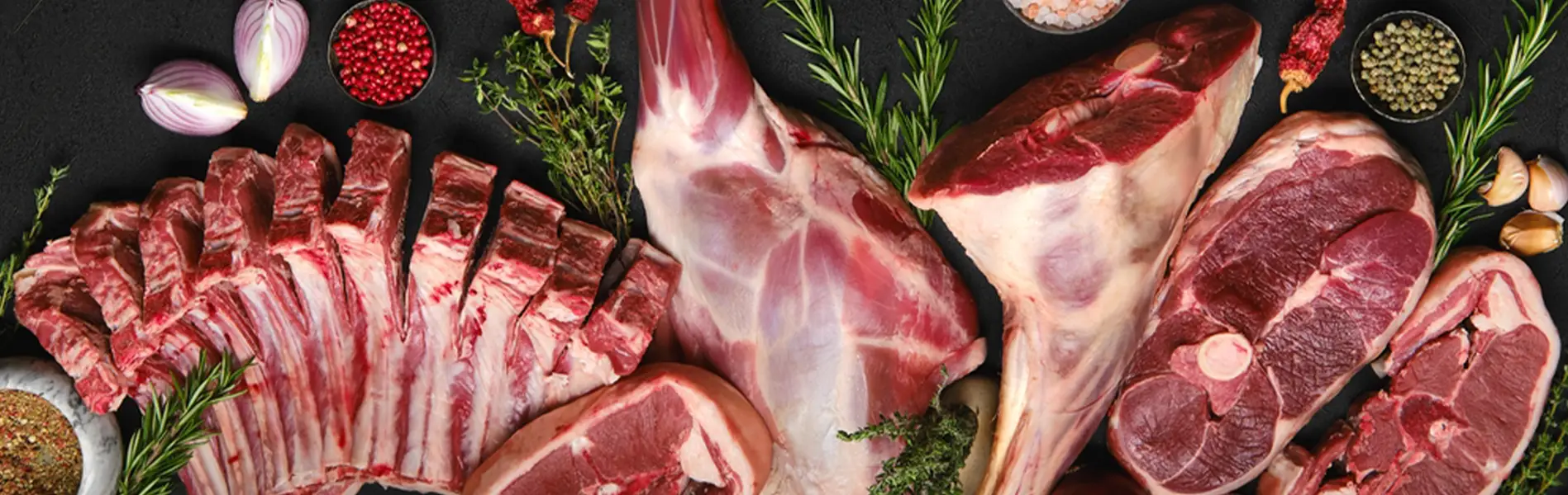 Fresh and organic meat: Mutton, Beef, and Chicken
